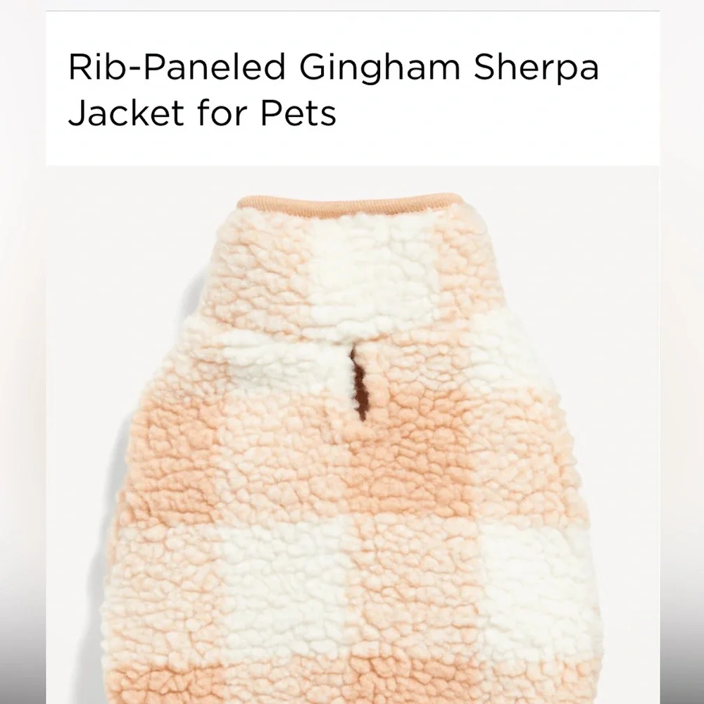 Dog outfit Sherpa coat